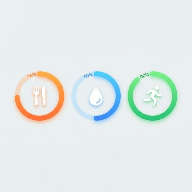 Circular progress tracking